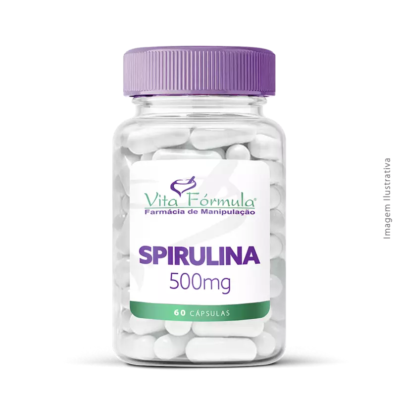 Spirulina 500mg 60 Cápsulas
