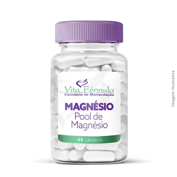 Magnésio - Pool de Magnésio 60 Cápsulas