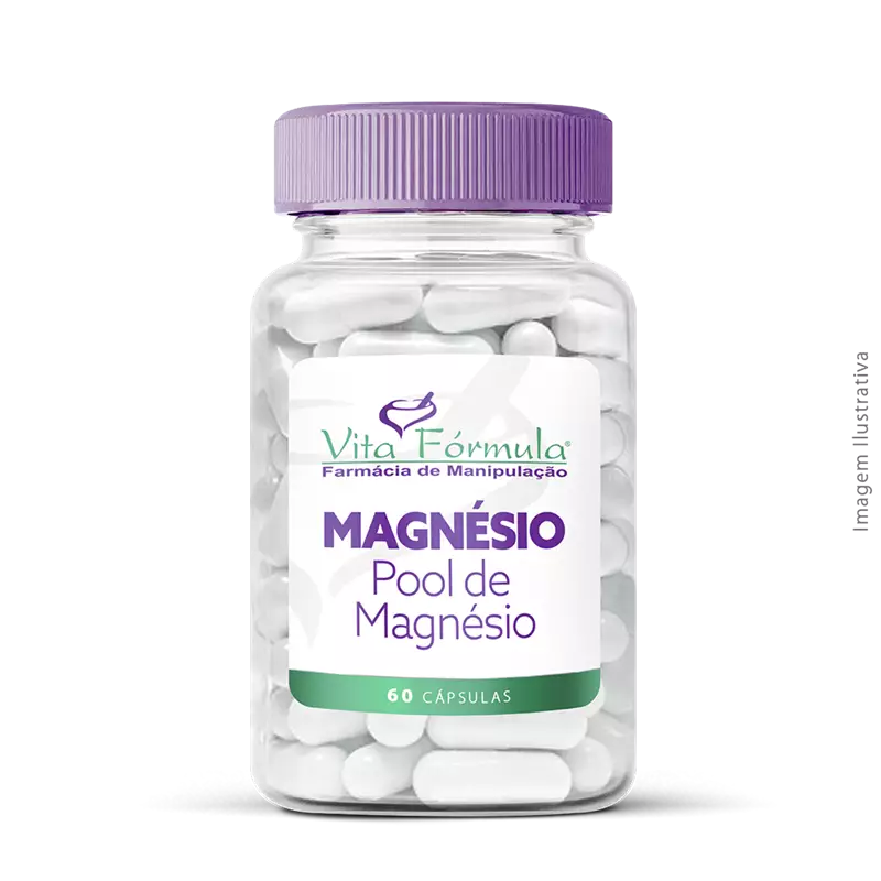 Magnésio - Pool de Magnésio 60 Cápsulas