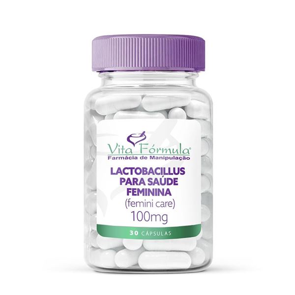 Lactobacillus para Saúde feminina (Femini Care) 100mg 30 Cápsulas