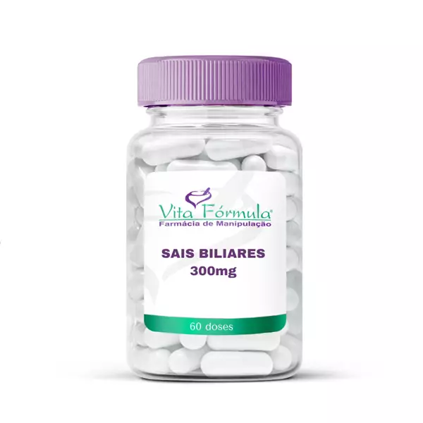 Sais Biliares 300mg 60 doses