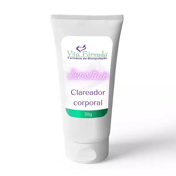 Clareador corporal sensitive Áreas sensíveis
