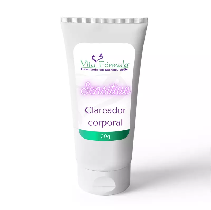 Clareador corporal sensitive Áreas sensíveis