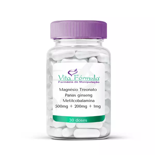 Magnesio Treonato + Panax Ginseng + Metilcobalamina 30 doses