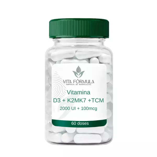 Vitamina D3 2000UI + K2mK7 + TCM