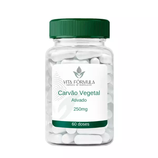 CarvãoVegetal 250mg 60 capsulas