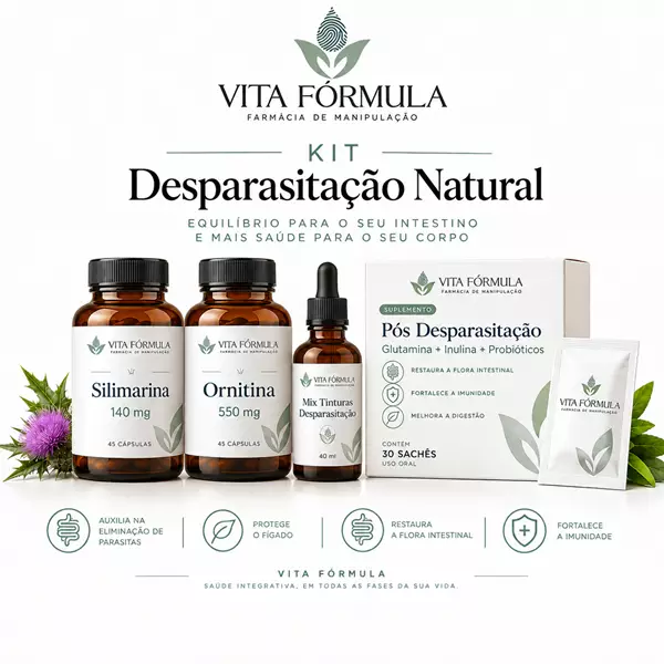 Kit Desparasitação Natural Vita Fórmula